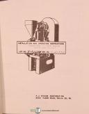 Stokes-Stokes R-4, Tablet Machine, Installation Operation and Parts Manual 1942-R-4-01
